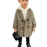 [G-UYO] キッズ ダッフルコート 子供服 トレンチコート 男の子 スプリングコート おしゃれ ボアコート カジュアル アウター ジャケット 防寒防風 可愛い 通園 通学 秋冬 90-130 (モカ, 120)