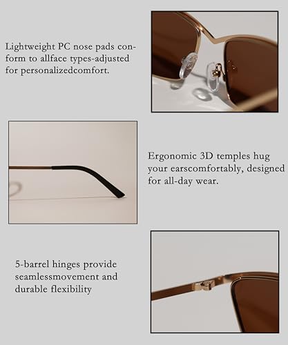 Metal Polarized Sunglasses for Men Women UV 4003