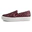 Platform Burgundy Glitter