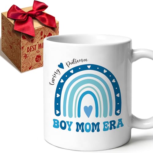XYASMINELNK Boy Mom Era Gift Coffee Mug, boy mom mug gift for a Moms of Boys, Mothers Day & Pregnancy Announcement mug for Expecting moms, Mama, Mommy To Be-10