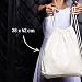 Baumwoll Turnbeutel 1 Stück 38 x 42 cm Sportbeutel Weiss - Rucksack Stofftasche Bag, Beutel, Baumwollbeutel, Jutebeutel Oeko-TEX® geprüft Stoffbeutel Damen & Herren, Kinder Gym Sack zum bemalen Weiss