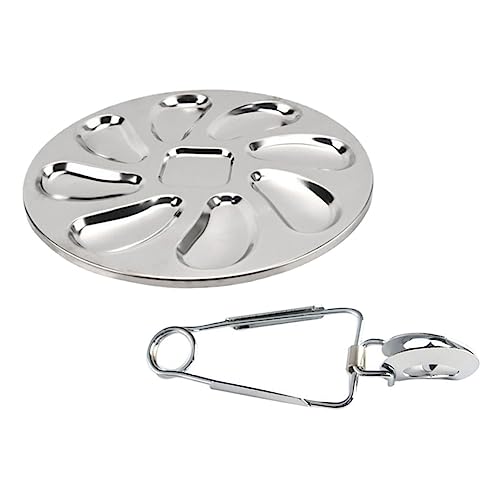 Catálogo de Platos para ostras - solo los mejores. 46 VINTORKY Plato De Ostras De Acero Inoxidable Plato Para Ostras Para Mariscos Hogar Tienda De Mariscos