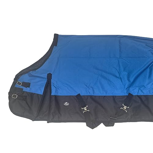 Image of 1200Denier Waterproof and Breathable Horse Sheet Tgw Rding Horse Blanket (80 inch, Royal Blue)