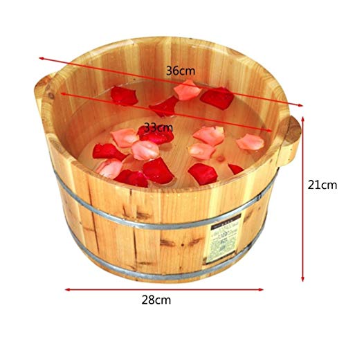 Bañera para spa de pies de madera sólida para pedicura y masaje miniatura 5
