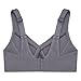 Glamorise Full Figure Plus Size MagicLift Seamless Sports Bra Wirefree #1006 Charcoal Gray