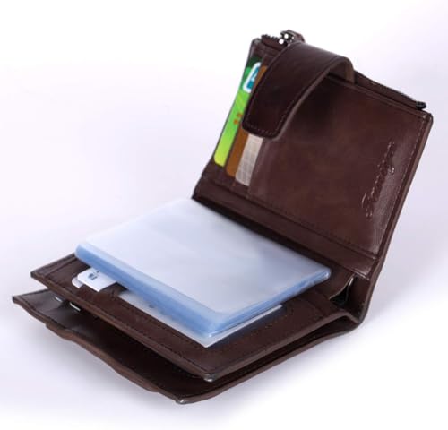 3Pcs Plastic Wallet Insert Credit Card Holder, PVC 10 20 30 Pages Multi Purpose for Family Travel Business, Transparent Wallet Insert Credit Card Wallet Picture Photo Holder2