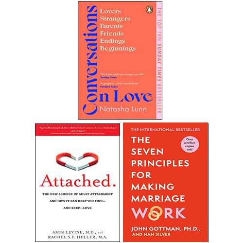 Conversations on Love, The Seven Principles for Making Marriage Work, Attached 3 Books Collection Set