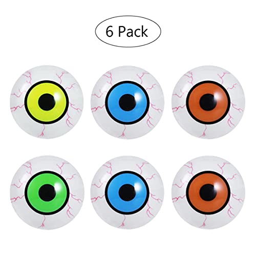 Luoem Halloween Eyeballs Led Light Up Scary Eyeballs Halloween Horror Props Costume Plastic Eyeballs For Halloween Party Coplay Supplies,Pack Of 6 #TOP1