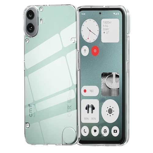 Rojeuinn Funda para CMF Phone 1 Tacto Suave Tup Silicona,Anti-Arañazos Protectora Case función-Transparente
