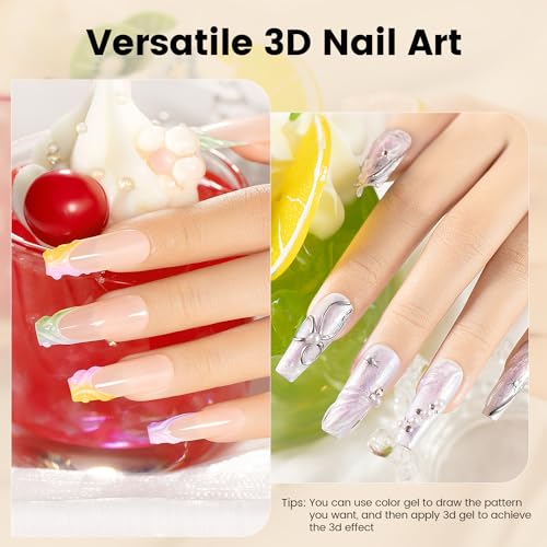 Gel Escultor para Uñas 3D Transparente 2 Pzas miniatura 3