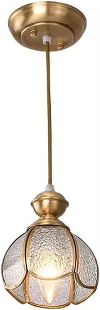 Lustre vintage en laiton réglable pour corriger les plafonds trop bas