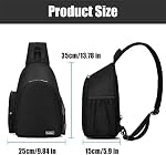 Cwatcun Sac de caméra, sac à dos de boîtier de caméra Sling avec support de trépied pour Canon Nikon Sony Pentax DSLR SLR