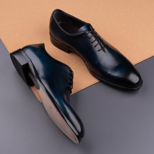 Men's Oxford Formal Fashion Luxury Dress Retro Shoes Genuine Cowhide Leather3