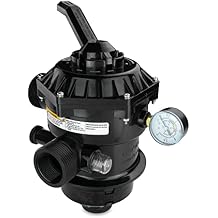 Pureline 1-1/2 Inch 6-Way Clamp Style Replacement Pool and Spa Sand Filter, PL0700, Compatible with Pentair Top Mount Valve Sand Filters Model 262506