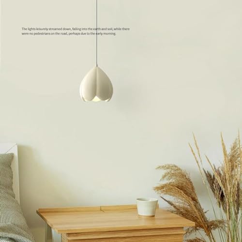 Lámpara de techo boho con pétalos de flores para dormitorio 3