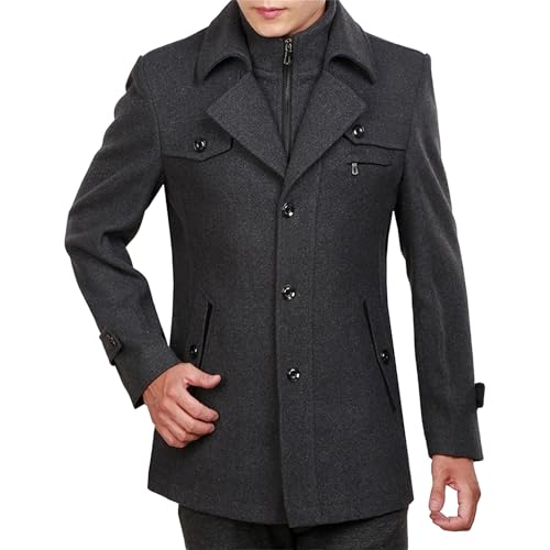 Manteau en laine homme épais pour stopper le froid avec style