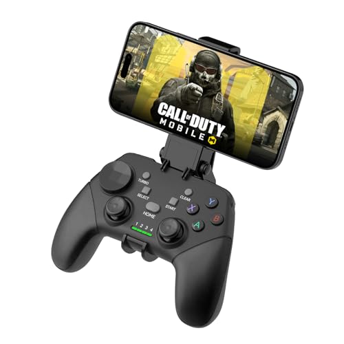 Joso Wireless Mobile Gaming Controller für iOS, Android, iPad, Tablet, PC, Telefon-Controller für iPhone 14/13/12/11, Galaxy S22/21, Android Handys, COD Mobile, Genshin Immpact, Cloud Gaming