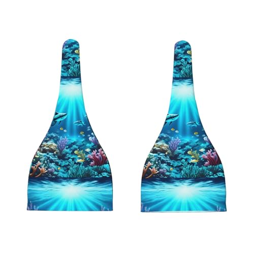 Baby Beanie Submarine Coral Rays Knotted Hat - Soft, Warm, Comfortable, Headwear for Newborns, 0-6 Months3