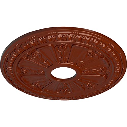 Image of Ekena Millwork CM18RAFIF Raymond Ceiling Medallion fits Canopies up to 5 1 /8, FireBrick