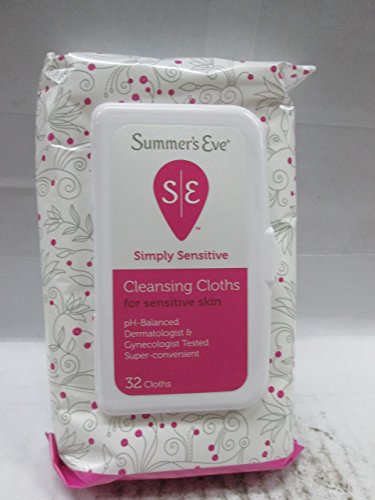 Summers Eve Feminine Cleansing Cloths, Sensitive Skin - 32 Each, 3 Pack