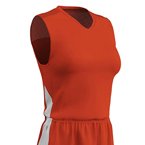 Jersey de basket-ball grande taille femme Champro orange en polyester confortable 2XL