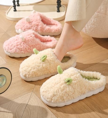 Slippers for Women Comfortable Warm House Slippers with Anti-Skid Rubber Sole Cute Animal Slip on Indoor and Outdoor Shoes4