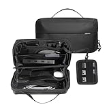 Tech organizer, travel cable management, waterproof electronics accessory bag, Hexcal tech pouch, portable charger case, cord organizer for travel, hardshell tech case, minimalist gear bag, EDC pouch.