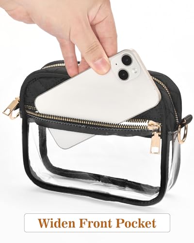Clear Purse for Women, Clear Bag for Stadium Events with 2 Straps, Clear Crossbody Bag Stadium Approved for Concerts2