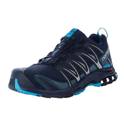 Salomon XA Pro 3D Gore-Tex Zapatillas de Trail Running para Hombre, Ajuste preciso, Agarre en todo tipo de terrenos, Impermeable, Navy Blazer, 42