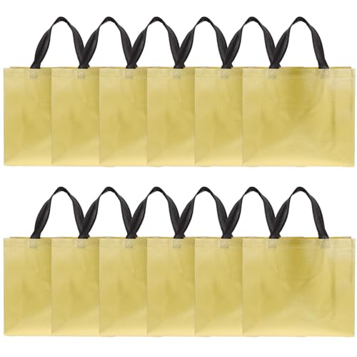 Bolsas para despedida de soltera y cumpleaños reutilizables con asas doradas AKOOSY de tela