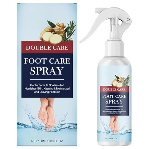 Spray Suave para Pies, 100 ml/3.38 fl oz - Calma e hidrata los pies secos, se absorbe rápidamente, no es graso, apto para el cuidado diario y piel sensible.