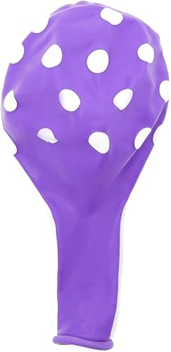 Miniatura 5 de BLUE PANDA - Paquete de 50 globos de látex morado de 12 pulgadas para decoración de fiestas de cumpleaños con 1 oro de 2.5 x 2.5 x 5 pulgadas de