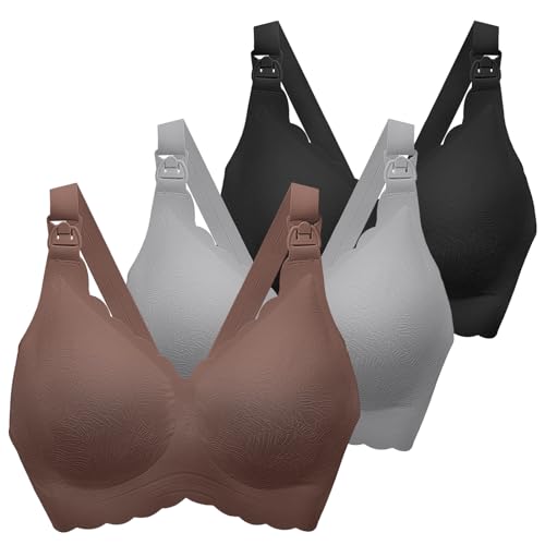Image of Nursing Bras for Breastfeeding, Seamless Ultra Comfort Maternity Bra, Natural Shape Pregnancy Bras for Women