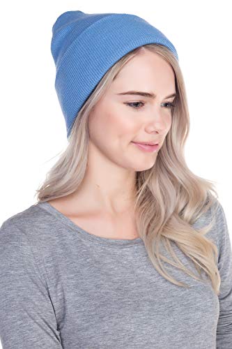 Image of Top Level Beanie Men Women - Unisex Cuffed Plain Skull Knit Hat Cap