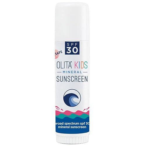 Olita Mineral Sunstick SPF 30 Protector solar para niños, sin fragancia, 0.6 onzas, amplio espectro, sin químicos, totalmente natural, seguro para
