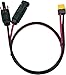 Nuofany Solar Panel Cable, Solar Plug to XT-60 Adapter Solar Extension Cable, 12AWG 60cm Solar Cable, for Portable Power Station, Solar Generator