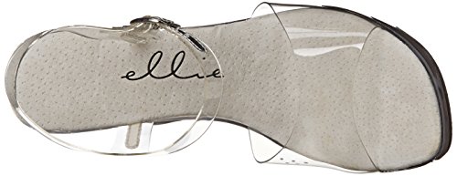 Ellie Shoes Women's 502-Brook Fitness Competition Platform Sandals, Clear, Size 7 #TOP4