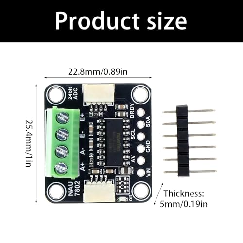 Módulo de conversión analógico a digital de 24 bits NAU7802 con amplificador para básculas de precisión 4