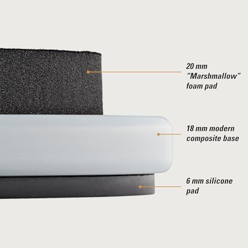 12\" Double Sided Drum Practice Pad, Standard Silicone/Silent Marshmallow
