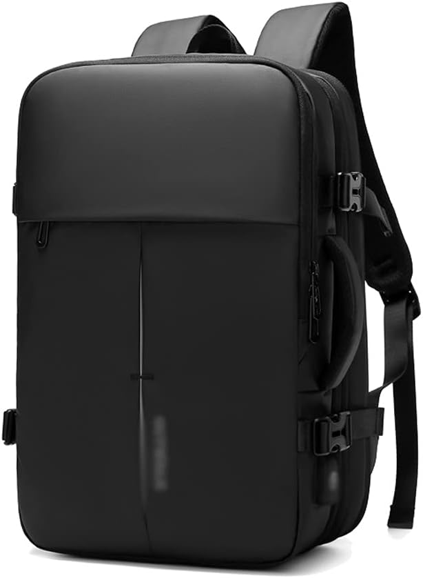 stylish Briefcase 16 Inch Laptop Backpack Convertible Multifunctional Shoulder Bag Handbag for Travel Business Youth Men's school (Color : Black, Size : 16.5x12.2x6.3 inch)