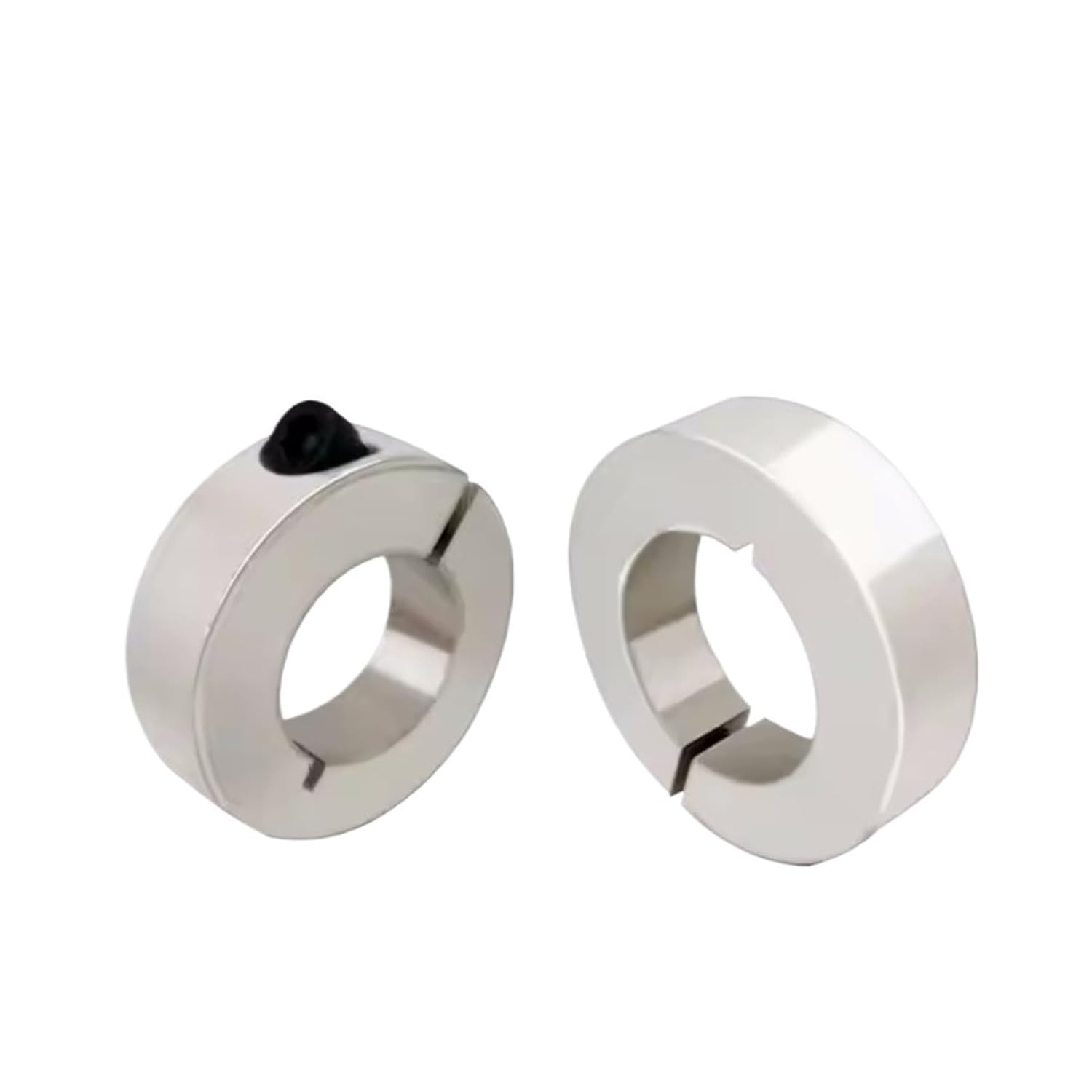 10pcs Open Type Fixed Ring Light Bearing Limit Sleeve Locking Aluminum Automatic Positioning Shaft Collars with Slit(14-30-10)