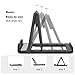 Kemoxan 2 Pack Portable Cell Phone Stand Holder for Desk, Foldable Pocket-Sized Mount, Universal Adjustable Desktop Mobile Phone Kickstand Compatible with iPhone IPads Kindle Android Black & White