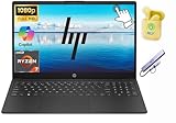 HP Touchscreen 15.6' FHD Business Laptop Computer, Windows 11 Laptop 8GB RAM 512GB Storage (256GB SSD+256GB External), 8-core AMD Ryzen 7 Processor, AI Copilot, Numeric Keypad, NLY Earphones, Black