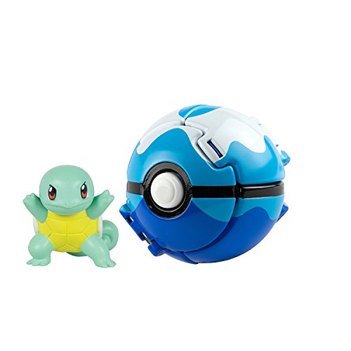 Lsxszz8-Juguete Pokeball Throw N Pop Figura de Pikachu (Tortuga Jenny)