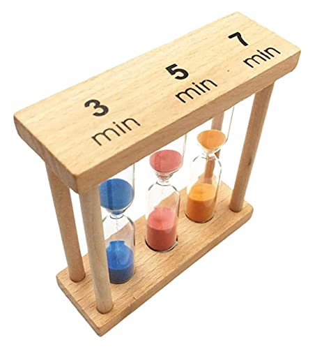 ROYALTOP Sand Glass Clock Tea Timer 3/5/7 Mins Hourglass Kitchen Cooking Yoga Sauna Timer