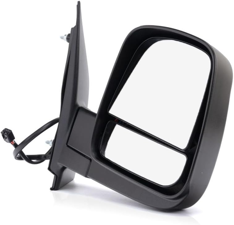 For Chevy Express 2500 2008-2018 Door Mirror Passenger Side | Power | Heated | Textured Black | Replacement For 15227437 | GM1321396