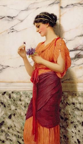 Tableau Impressions d'art Violettes de J.W. Godward 60x90cm