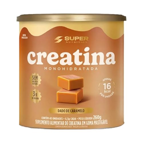 Creatina Caramel (40 unids - 260g), Dados de Caramelo, Super Nutrition