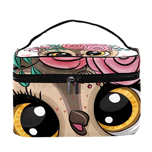 Trousse de toilette de voyage Hibou et Coccinelle pour organiser tout le maquillage