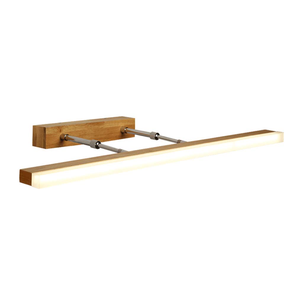 Éclairage de maquillage LED bois massif luminaire mural premium étanche